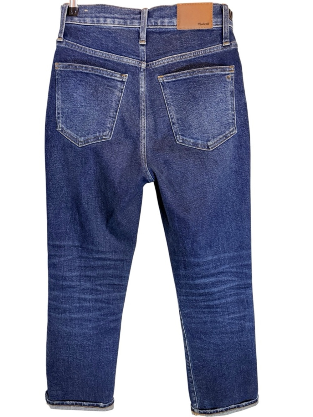 Madewell Slim Demi-Boot Jeans Size 25 Dark Wash High Rise Crop - Picture 3 of 12